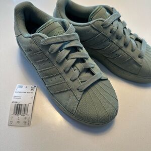 NEW Adidas Superstar XLG Sneakers - suede green